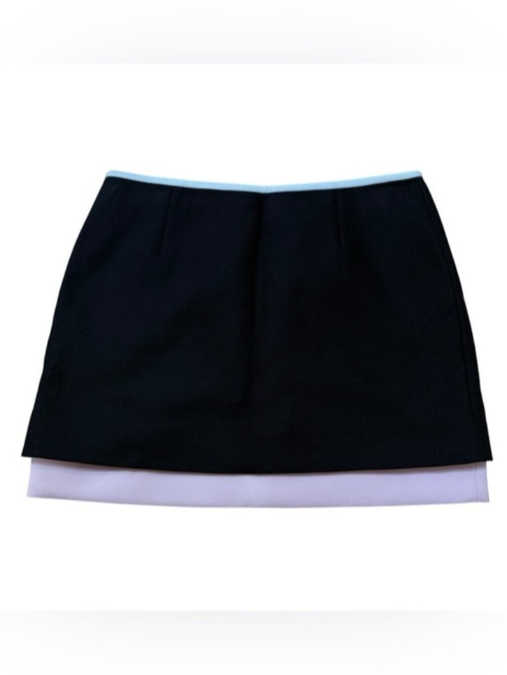 Diane Von Furstenberg Elley Mini Skirt Size 4 Black / Pink Blush New with tags
